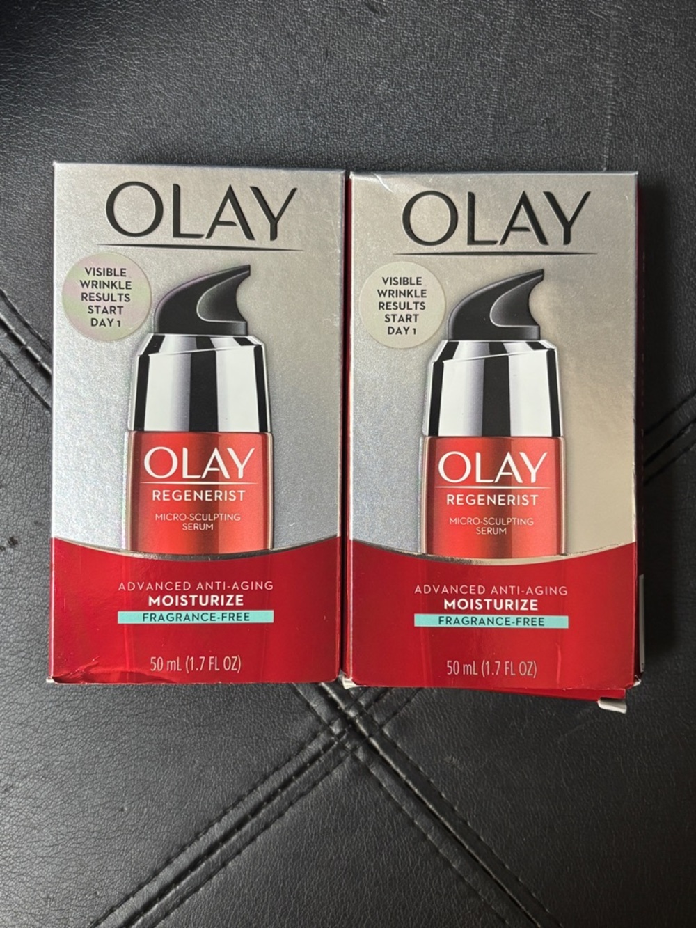 Olay Regenerist Micro-Sculpting Serum Moisturizer - New in Box - 2 Count